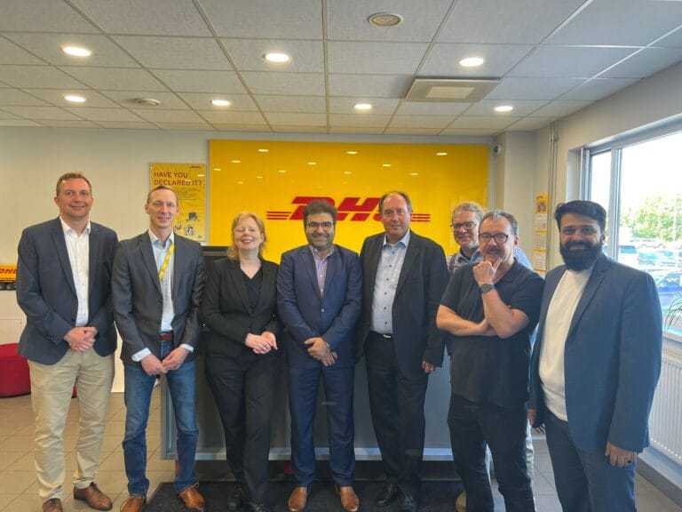 Gruppenfoto bei DHL